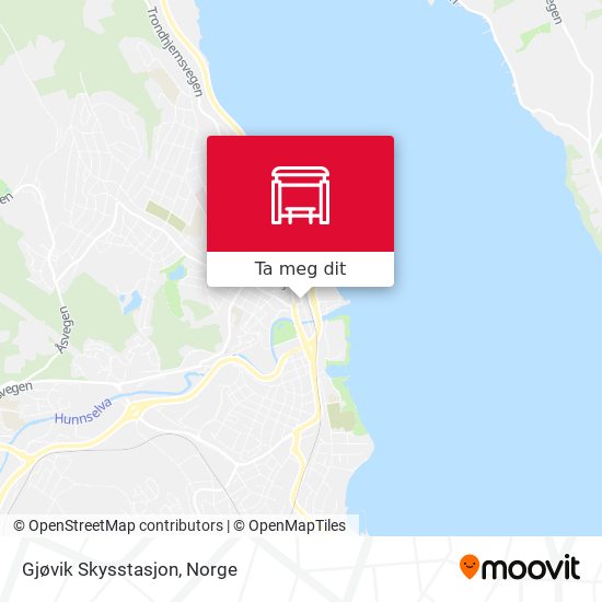 Gjøvik Skysstasjon kart