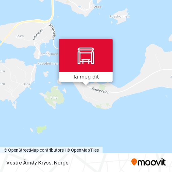 Vestre Åmøy Kryss kart