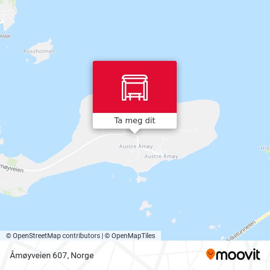 Åmøyveien 607 kart