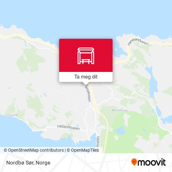 Nordbø Sør kart