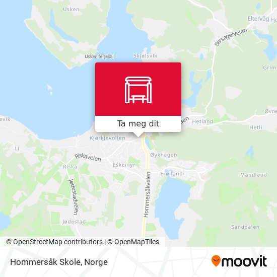 Hommersåk Skole kart