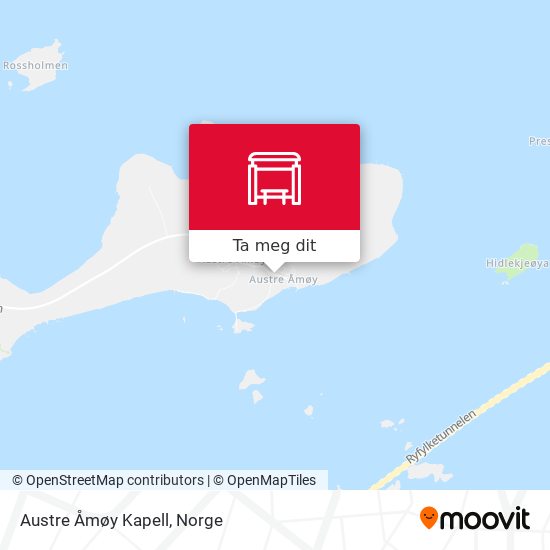 Austre Åmøy Kapell kart