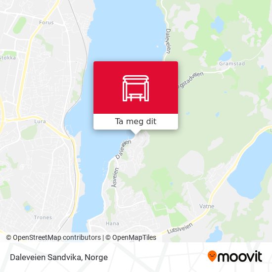 Daleveien Sandvika kart