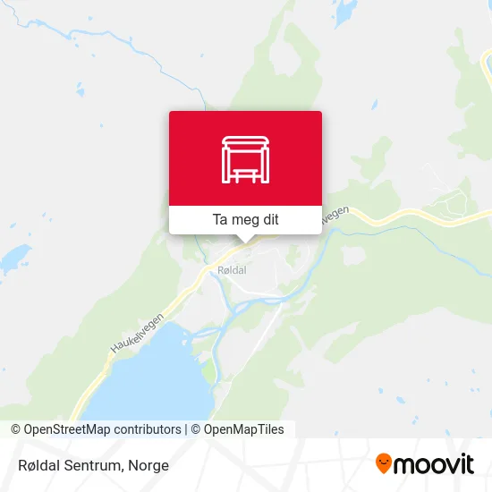 Røldal Sentrum kart