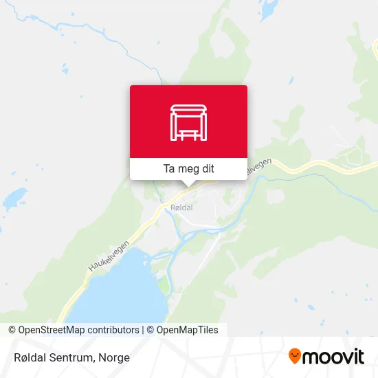 Røldal Sentrum kart