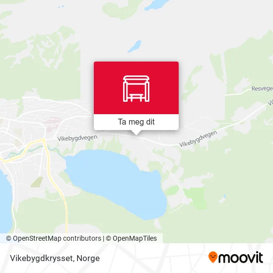 Vikebygdkrysset kart