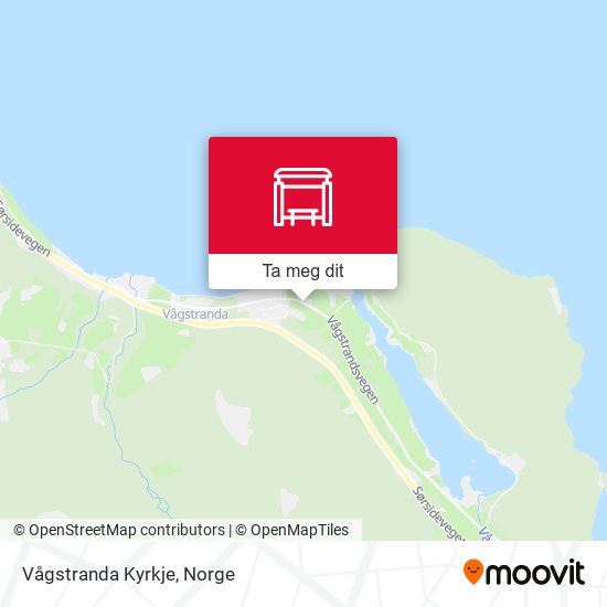 Vågstranda Kyrkje kart