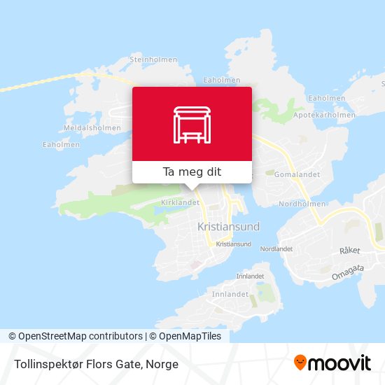 Tollinspektør Flors Gate kart