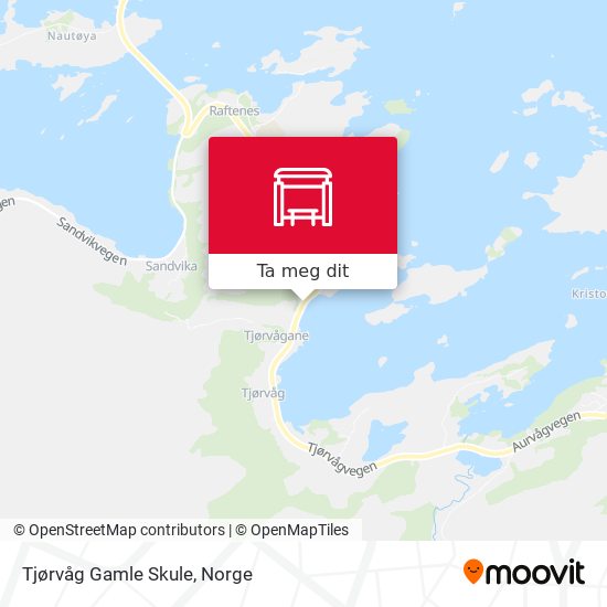 Tjørvåg Gamle Skule kart