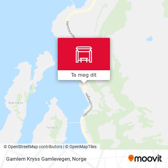 Gamlem Kryss Gamlevegen kart