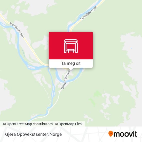 Gjøra Oppvekstsenter kart