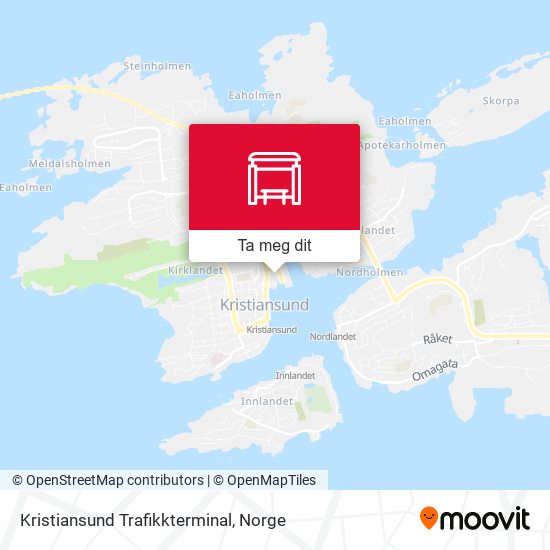 Kristiansund Trafikkterminal kart