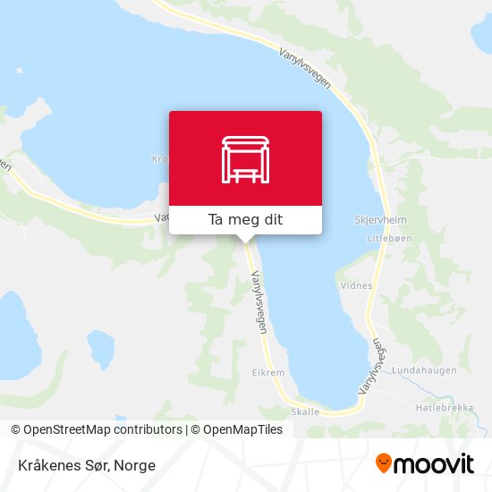 Kråkenes Sør kart