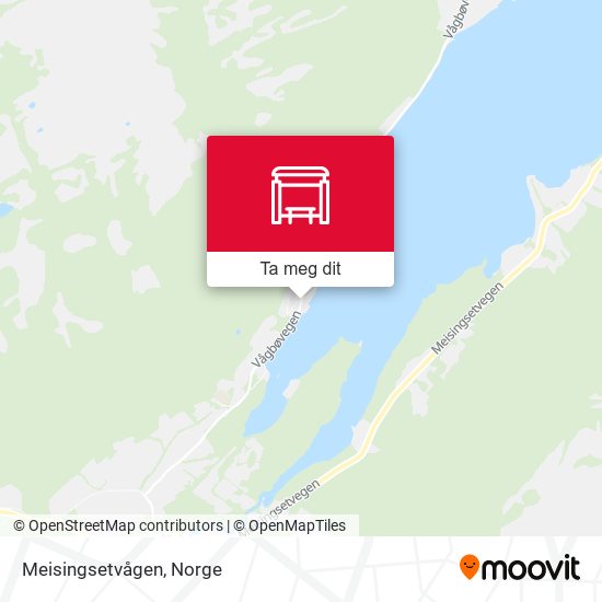 Meisingsetvågen kart