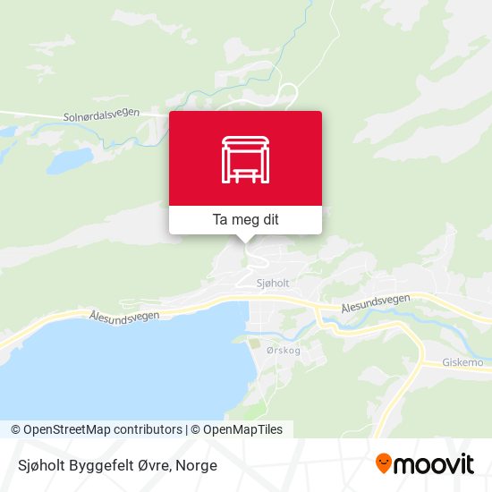 Sjøholt Byggefelt Øvre kart