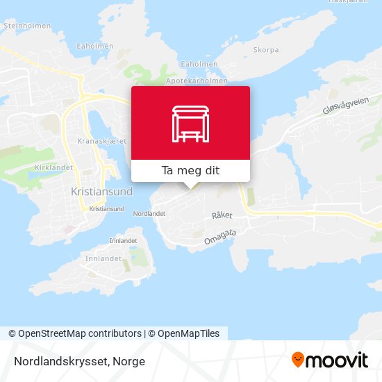 Nordlandskrysset kart