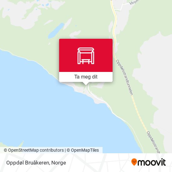 Oppdøl Bruåkeren kart
