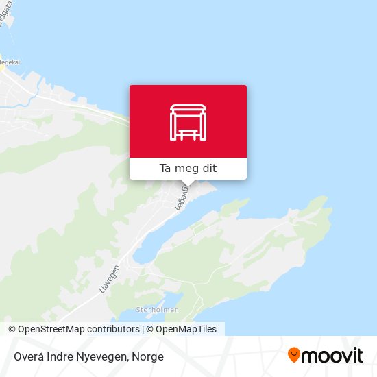 Overå Indre Nyevegen kart