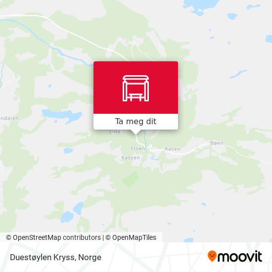 Duestøylen Kryss kart