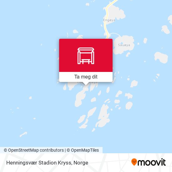 Henningsvær Stadion Kryss kart