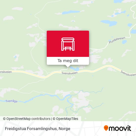 Freidigstua Forsamlingshus kart
