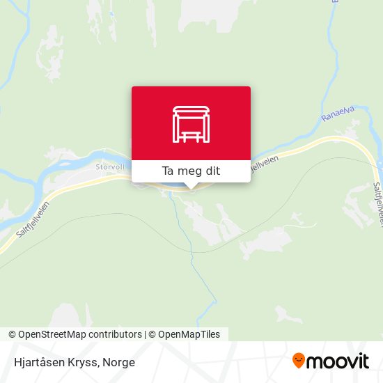 Hjartåsen Kryss kart
