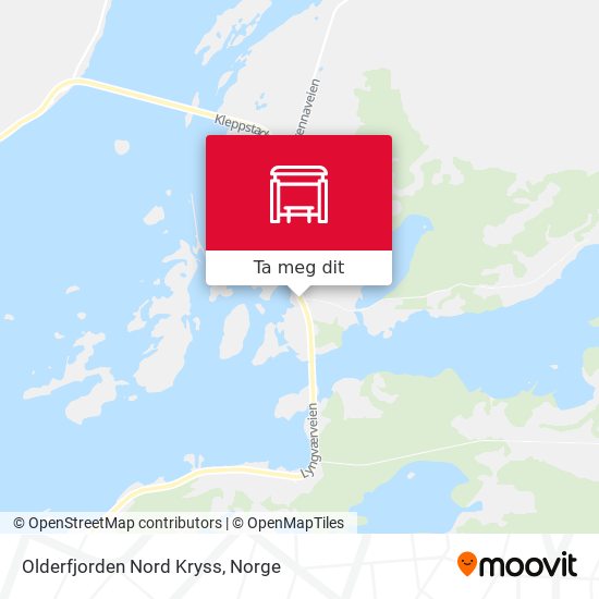 Olderfjorden Nord Kryss kart