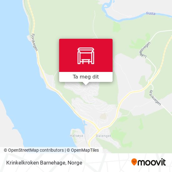 Krinkelkroken Barnehage kart