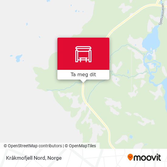 Kråkmofjell Nord kart