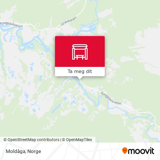 Moldåga kart