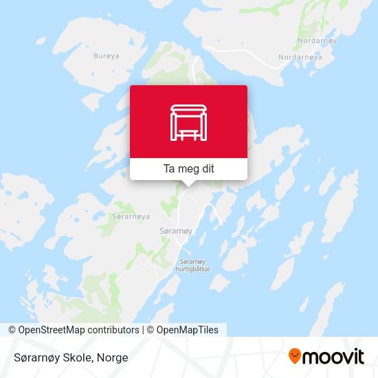 Sørarnøy Skole kart