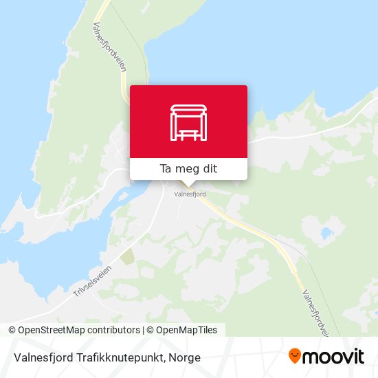 Valnesfjord Trafikknutepunkt kart