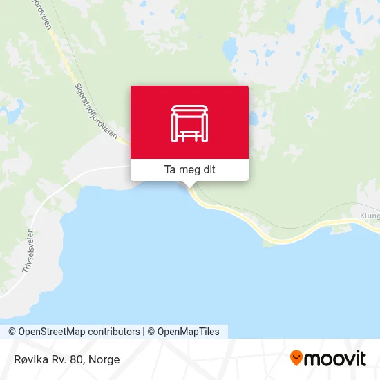 Røvika Rv. 80 kart