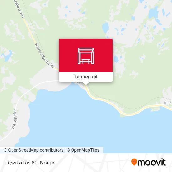 Røvika Rv. 80 kart