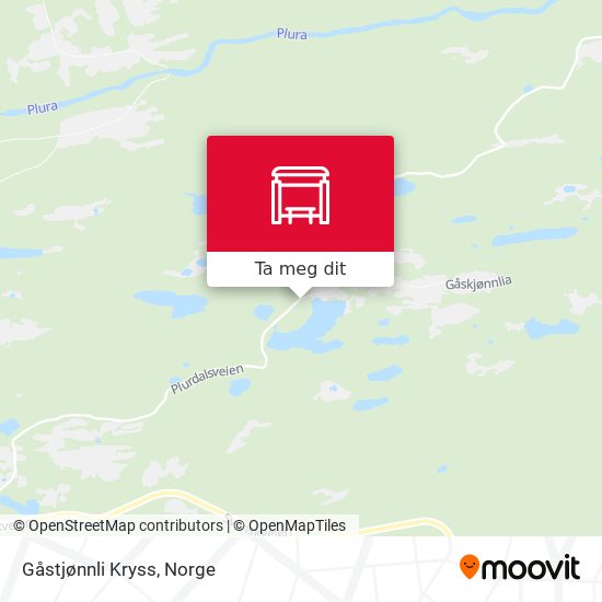 Gåstjønnli Kryss kart