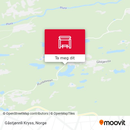 Gåstjønnli Kryss kart