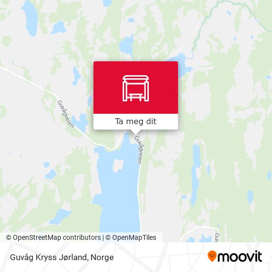 Guvåg Kryss Jørland kart