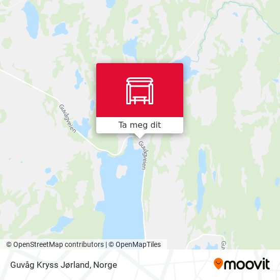 Guvåg Kryss Jørland kart