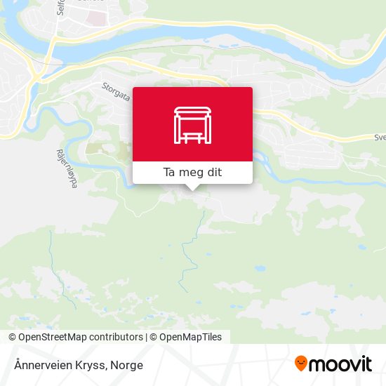Ånnerveien Kryss kart