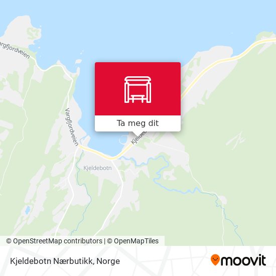Kjeldebotn Nærbutikk kart