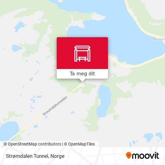 Strømdalen Tunnel kart
