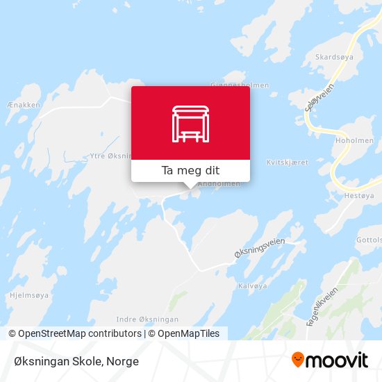 Øksningan Skole kart