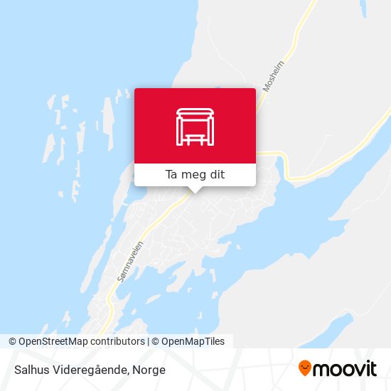 Salhus Videregående kart