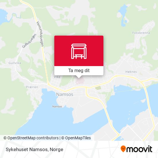 Sykehuset Namsos kart