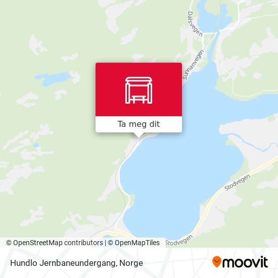 Hundlo Jernbaneundergang kart