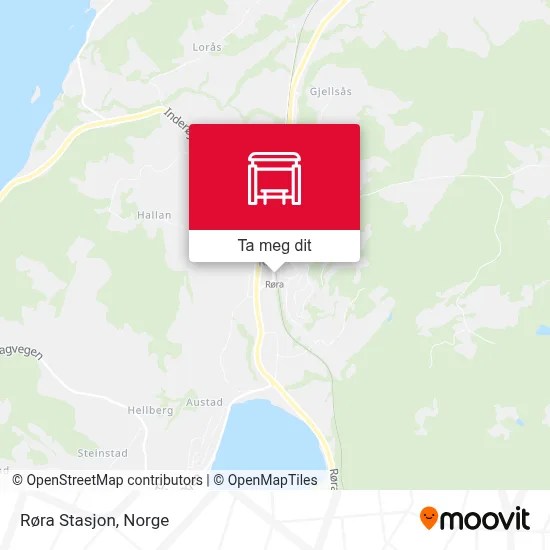 Røra Stasjon kart