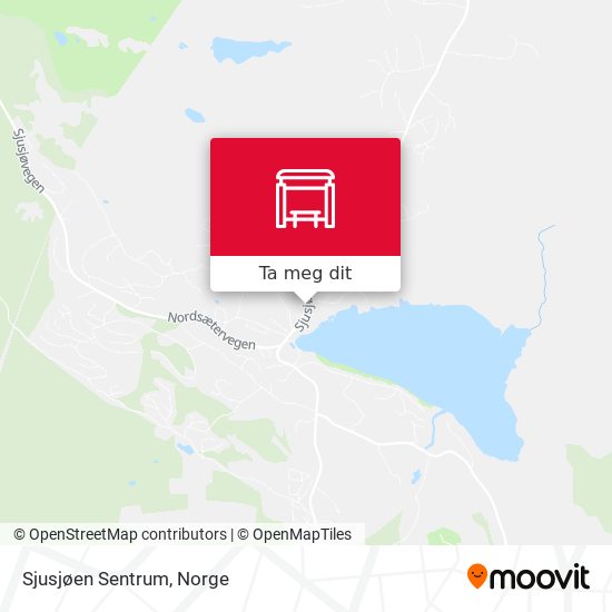 Sjusjøen Sentrum kart