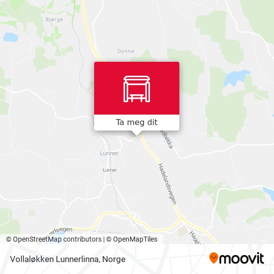 Vollaløkken Lunnerlinna kart