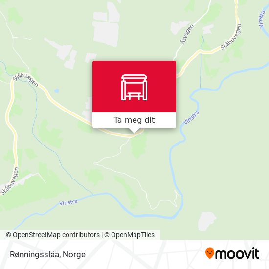 Rønningsslåa kart