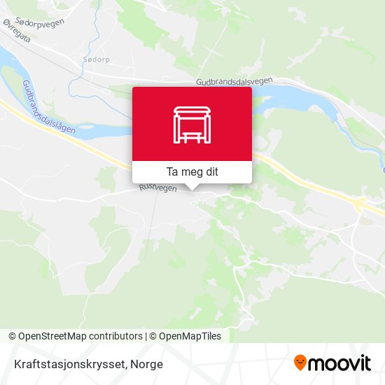 Kraftstasjonskrysset kart